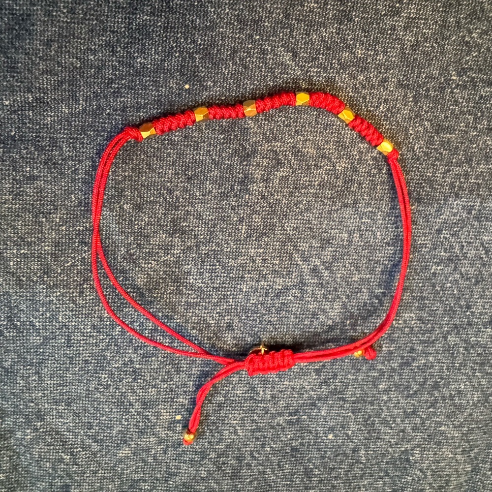 Red Braided Cord Bracelet from Rustic Cuff